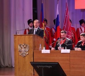 Спикер ЗСК Юрий Бурлачко принял участие в  отчетном сборе  кубанских казаков